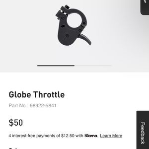 Globe throttle specialized for bicycle